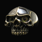 目玉スカルブラックゴールドリング | 義侠NEO [K800083GR]