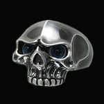 目玉スカルブラックシルバーリング | 義侠NEO [K800083-SR]