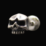 スカルシルバーピアス | 義侠 [K800203S]